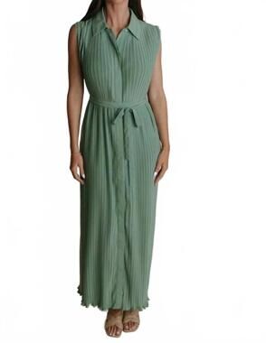 NEW LAROQUE pierce maxi dress in sage